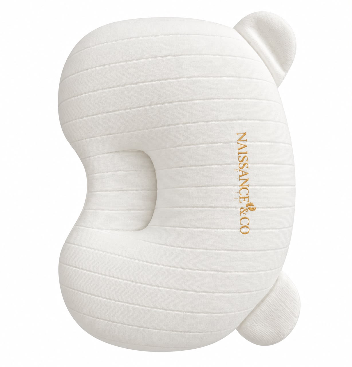 Oreiller ergonomique bébé en coton côtelé — Naissance & Co Paris