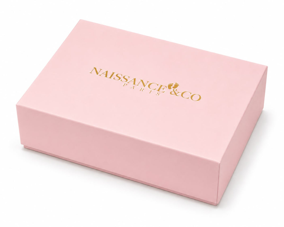 Boîte cadeau moyenne rose Naissance & Co Paris