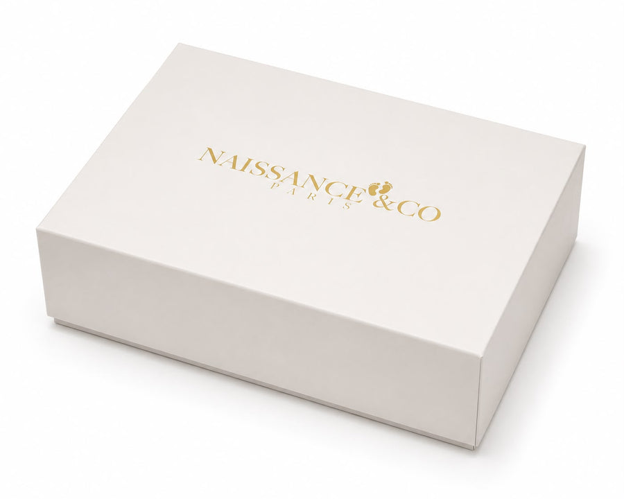 Petite boîte cadeau écrue Naissance & Co Paris
